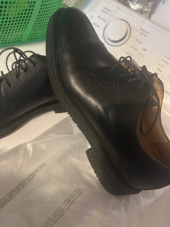 Classic Black Men\'s Leather ROCKPORT Dress Shoes-New without box